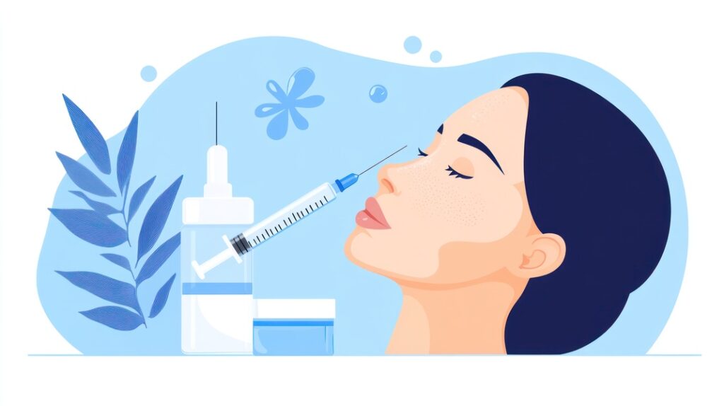 美容医療を受ける女性